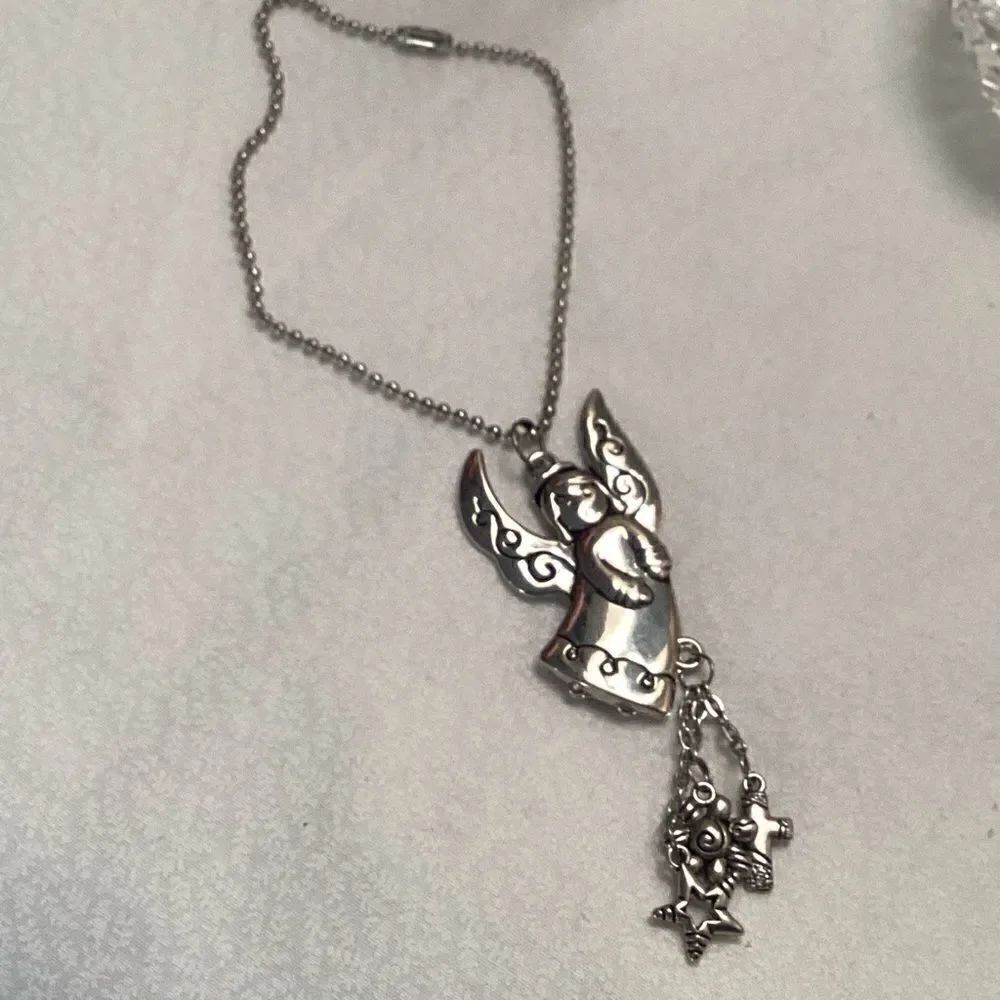 Silvertone Angel Pendant